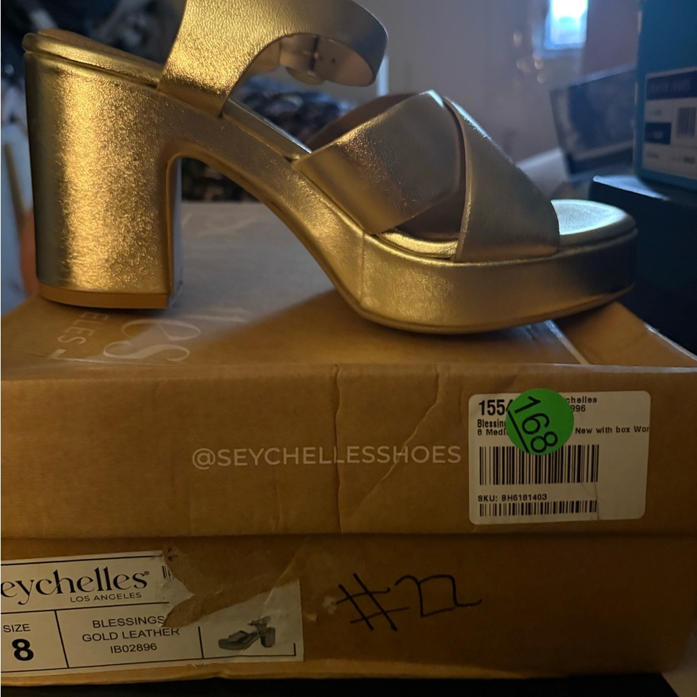 Seychelles Women's Gold Platform Sandals